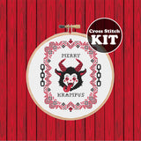 Merry Krampus Cross Stitch KIT