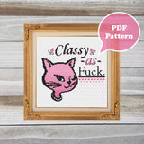 Classy As Fuck Cross Stitch Pattern
