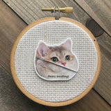 Heavy Breathing Cat Needle Minder