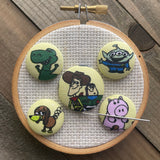Cartoon Toy Button Needle Minder SET