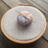 Squirrel and Fox Button Needle Minder SET