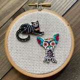 Dia De Los Muertos Cat and Dog Needle Minder - Your Choice