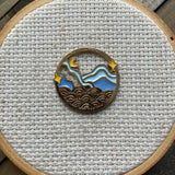 Japanese Pagoda or Waves Needle Minder - Your Choice