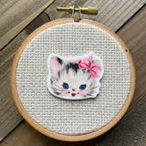 Retro Kitten Needle Minder