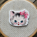 Retro Kitten Needle Minder