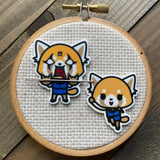 Angry Red Panda Needle Minder SET