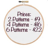 Cross Stitch Pattern Bundle - Your Choice