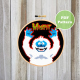Misfit Yeti Cross Stitch Pattern