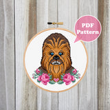 Big Hairy Alien Cross Stitch Pattern