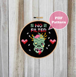 No Filter - Zombie Cross Stitch Pattern