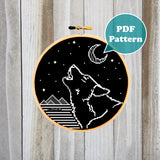 Loner Wolf Cross Stitch Pattern