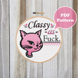 Classy As Fuck Cross Stitch Pattern