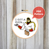I Got A Rock - Space Ghost Cross Stitch Pattern