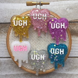 UGH Glitter Heart Needle Minder