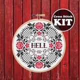 Oh Hell No Cross Stitch KIT