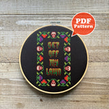 Get Off My Lawn Cross Stitch Pattern