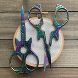 Rainbow Guitar Embroidery Scissors