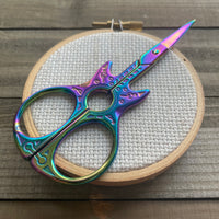 Rainbow Guitar Embroidery Scissors