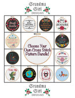 Cross Stitch Pattern Bundle - Your Choice