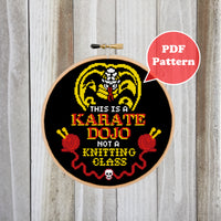 This is A Karate Dojo Not A Knitting Class Cross Stitch Pattern