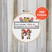 Surrender Now Or Prepare To Fight Cross Stitch Pattern