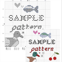 Mouse Love Holiday Cross Stitch Sampler