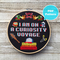 I am on a Curiosity Voyage Cross Stitch Pattern