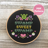 Swamp Sweet Swamp Cross Stitch Pattern