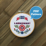 Language! Cross Stitch Pattern